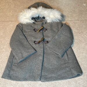 JESSICA SIMPSON 18m girls gray winter dress coat